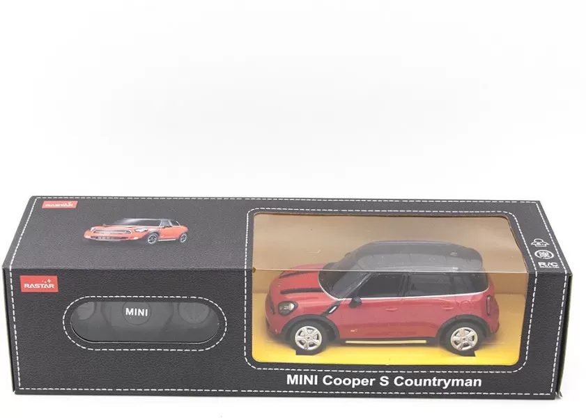 Masina cu telecomanda mini cooper s countryman rosu cu scara 1 la 24, varsta de la 3 ani la +15 ani [2]