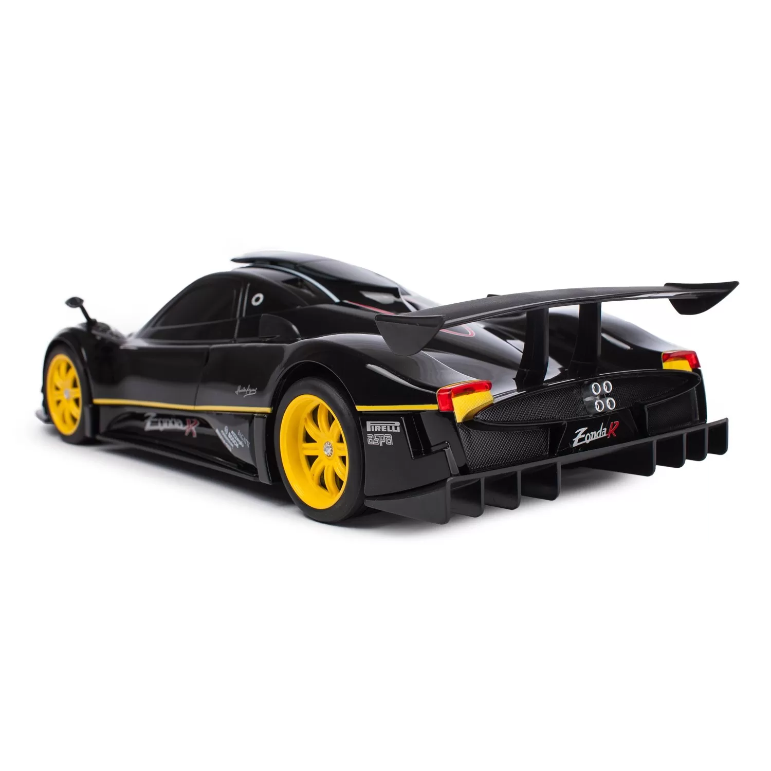 Masina cu telecomanda pagani zonda r negru cu scara 1 la 14, copii varsta 3 ani pana la +15 ani [4]