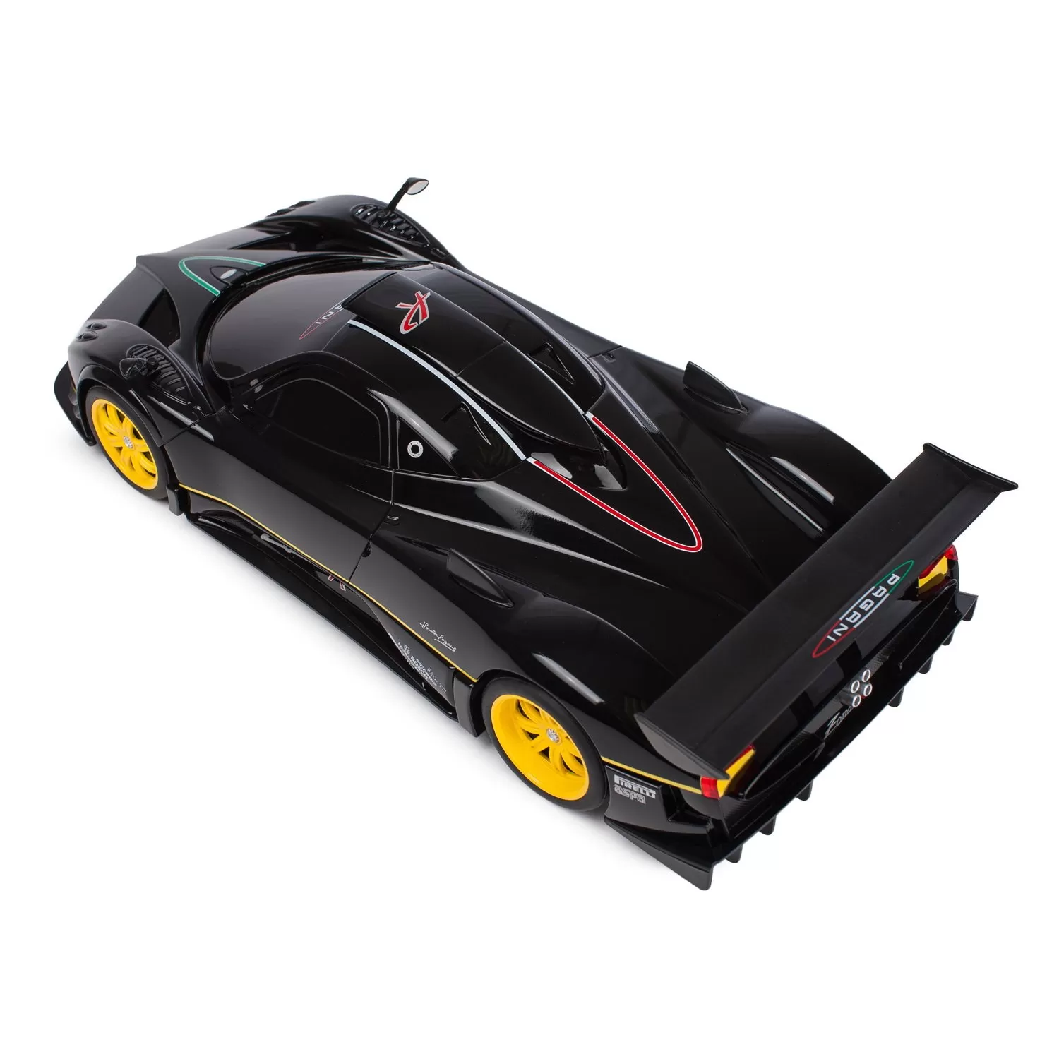 Masina cu telecomanda pagani zonda r negru cu scara 1 la 14, copii varsta 3 ani pana la +15 ani [7]