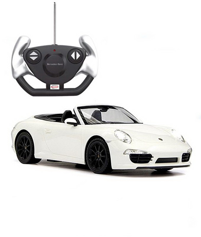 Masina cu telecomanda porsche carrera s alb cu scara 1 la 12  [8]