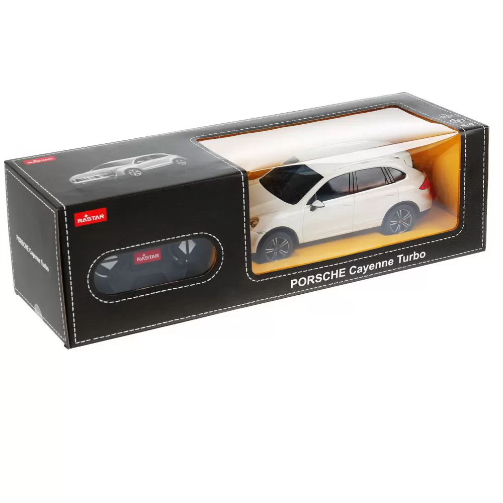 Masina cu telecomanda porsche cayenne turbo alb cu scara 1 la 24, varsta de la 3 ani la +15 ani [2]
