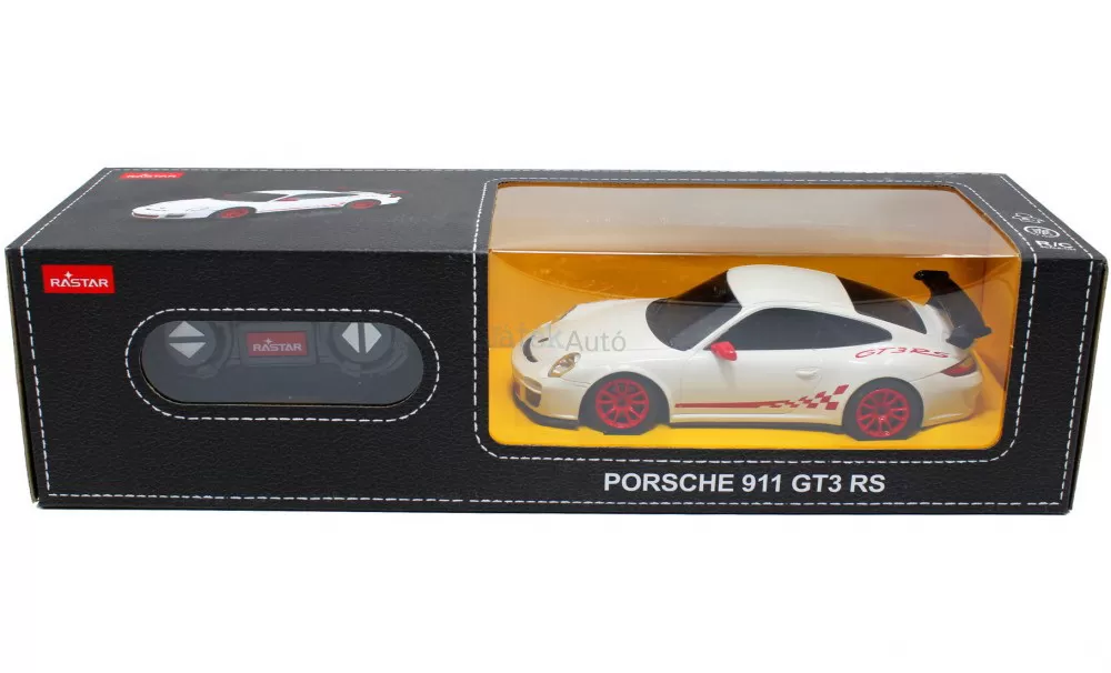 Masina cu telecomanda porsche gt3 rs alb cu scara 1 la 24, varsta de la 3 ani la +15 ani [2]
