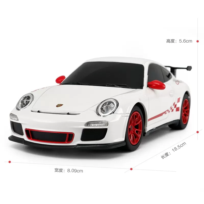 Masina cu telecomanda porsche gt3 rs alb cu scara 1 la 24, varsta de la 3 ani la +15 ani [7]
