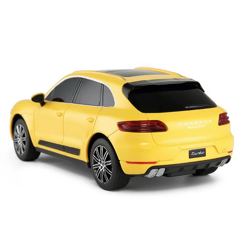 Masina cu telecomanda porsche macan turbo galben cu scara 1 la 24, varsta de la 3 ani la +15 ani [5]