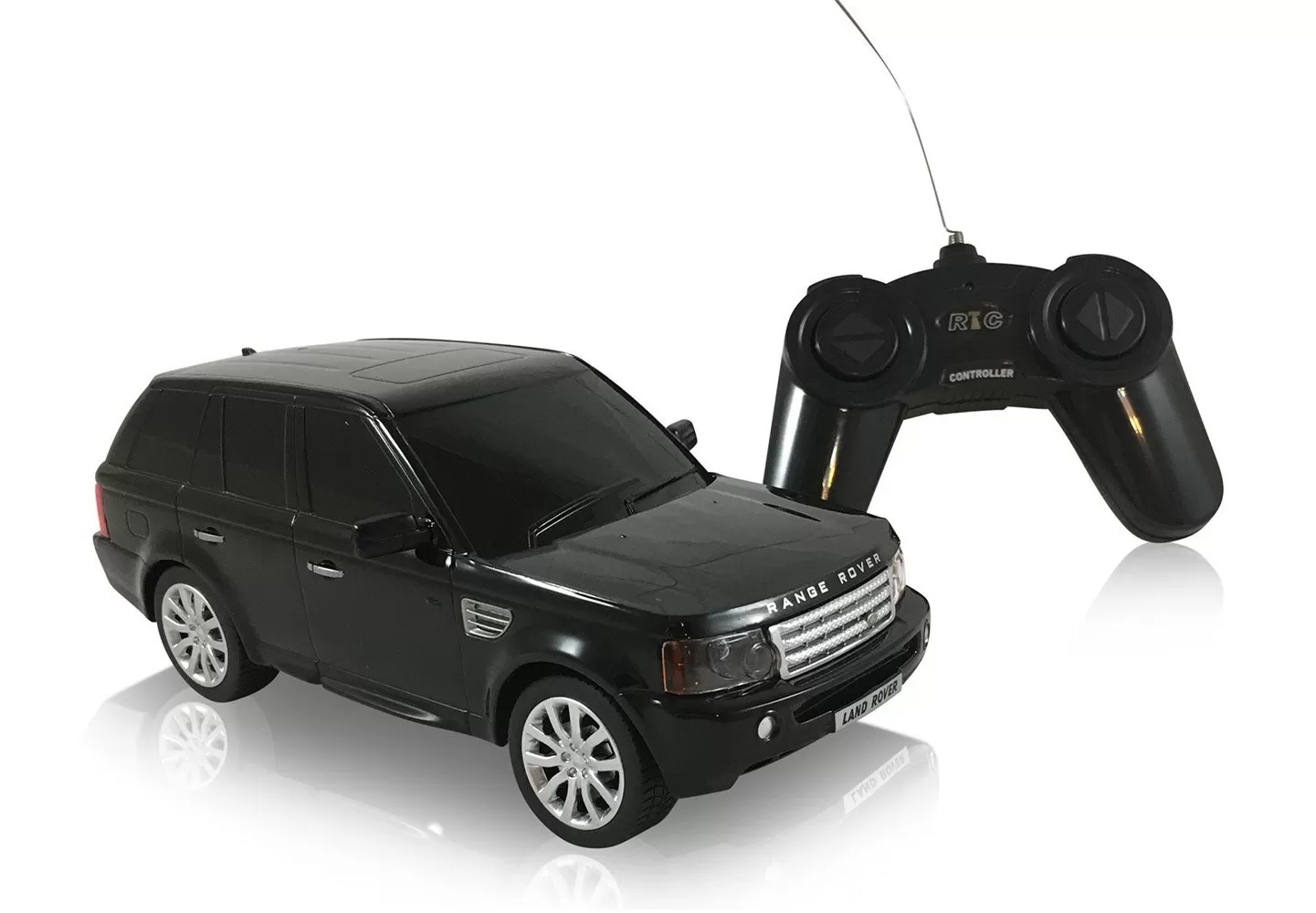 Masina cu telecomanda range rover sport  negru cu scara 1 la 24, copii varsta 3 ani pana la +15 ani [1]