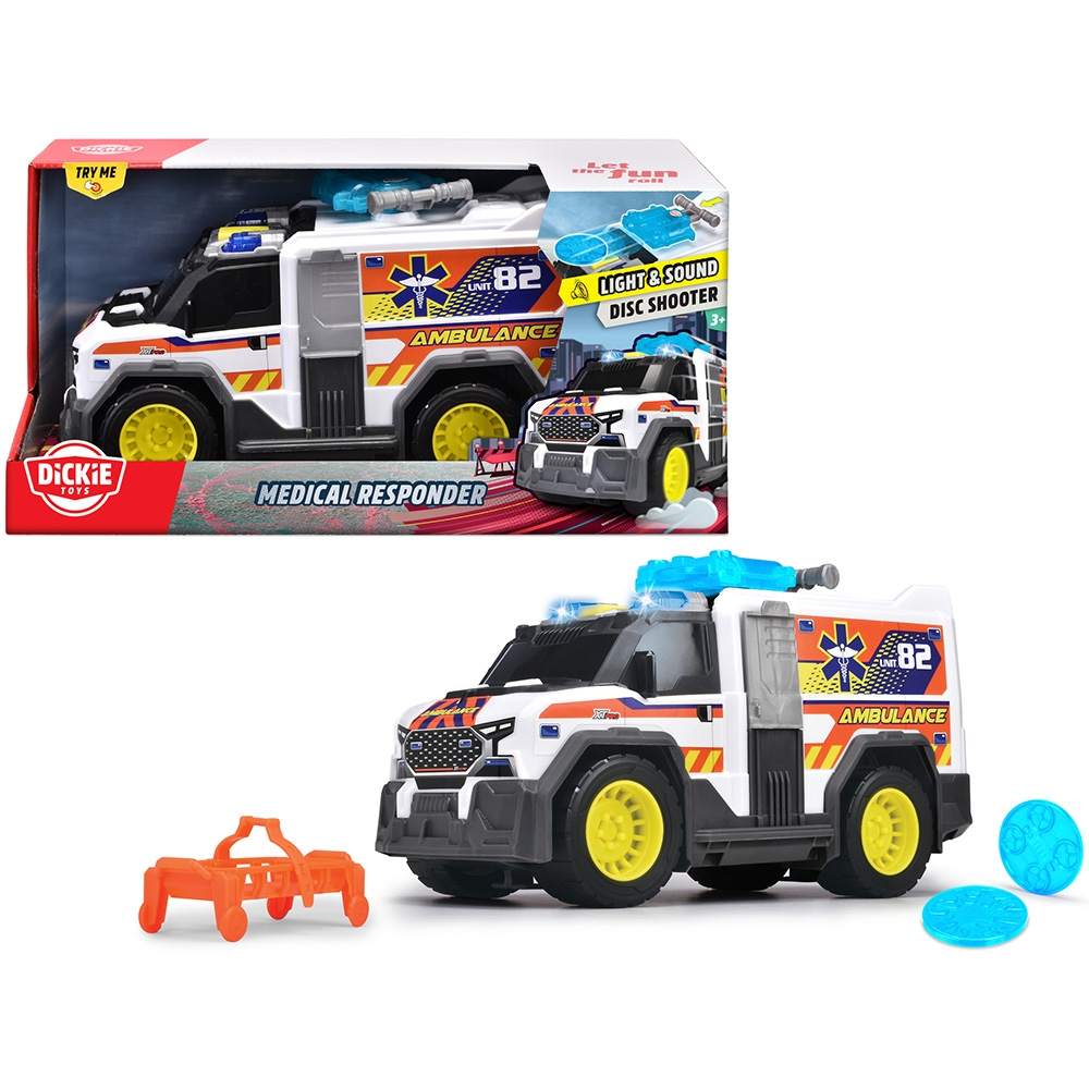 Masina de ambulanta Dickie Toys Medical Responder 30 cm cu lumini si sunete [13]