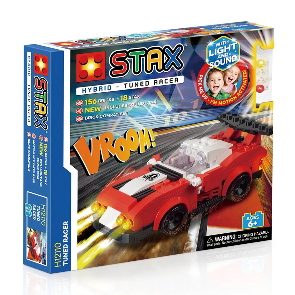 Masina de jucarie Stax + set constructie tip lego cu sunete si lumini, copii varsta 6 ani+,8 ani+ [1]