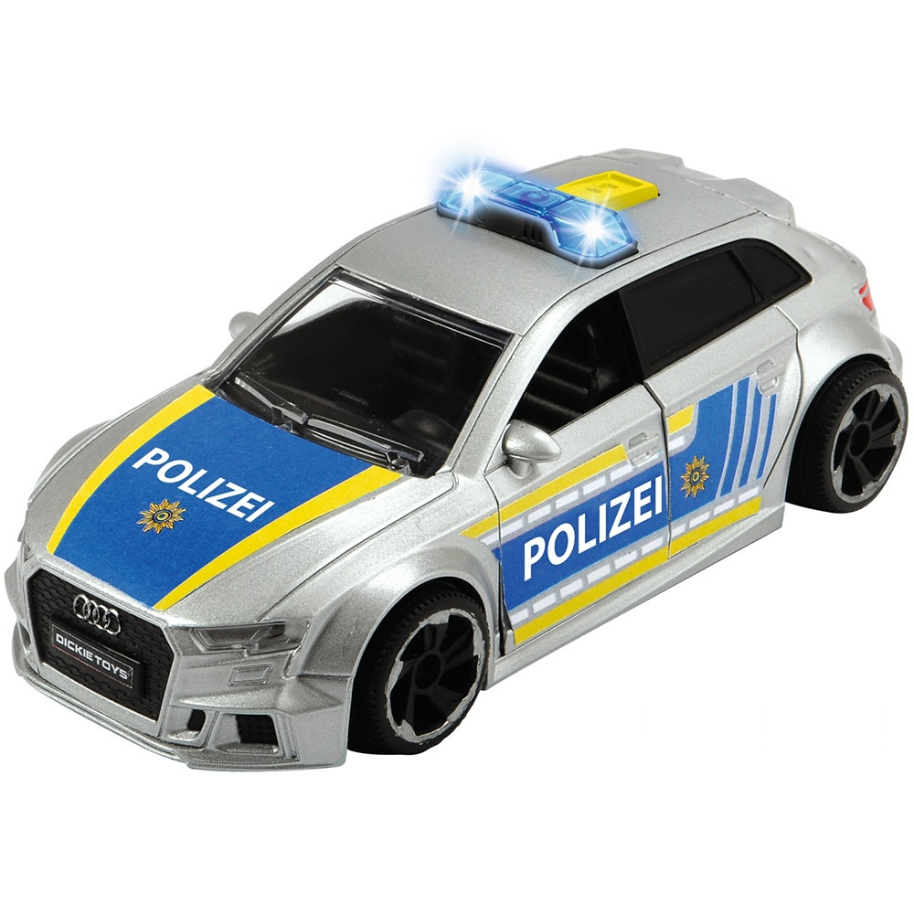 Masina de politie Dickie Toys Audi RS3 1:32 15 cm cu lumini, sunete si accesorii [6]