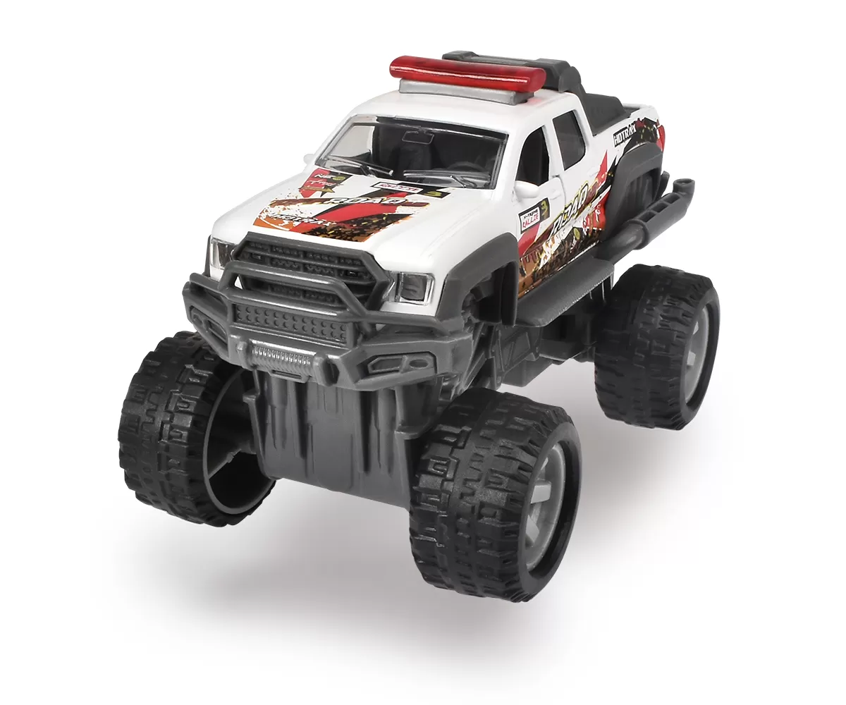Masina de teren alba din metal rally monster 15cm, varsta de la 3 ani la 7 ani [1]