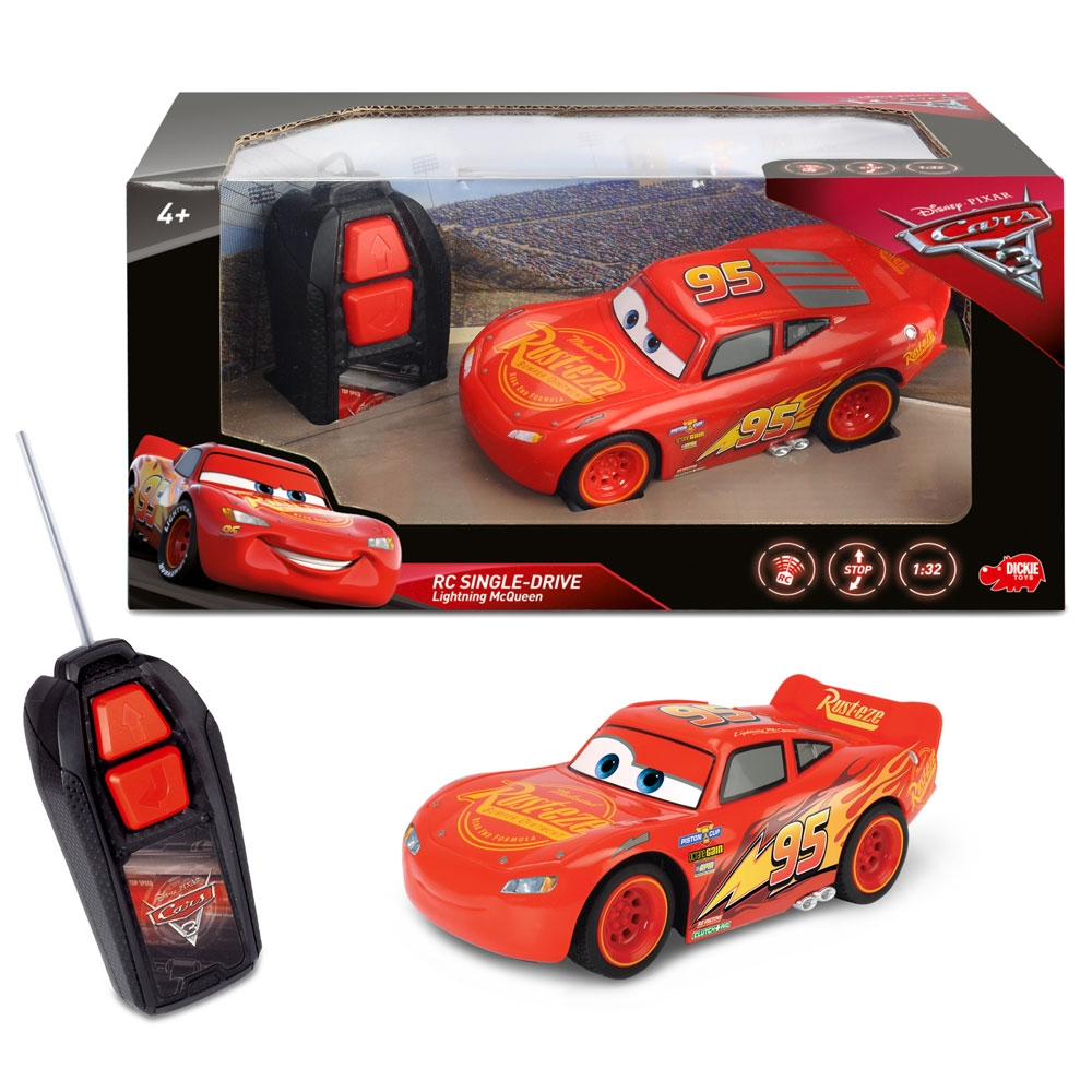 Masina Dickie Toys Cars 3 Single-Drive Lightning McQueen cu telecomanda [3]