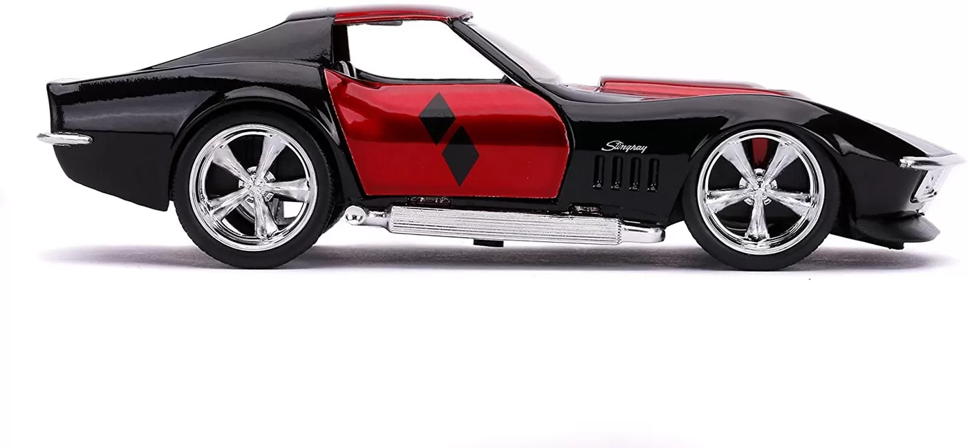 Masina metalica harley quinn 1969 corvette stingray scara 1 la 32 [6]