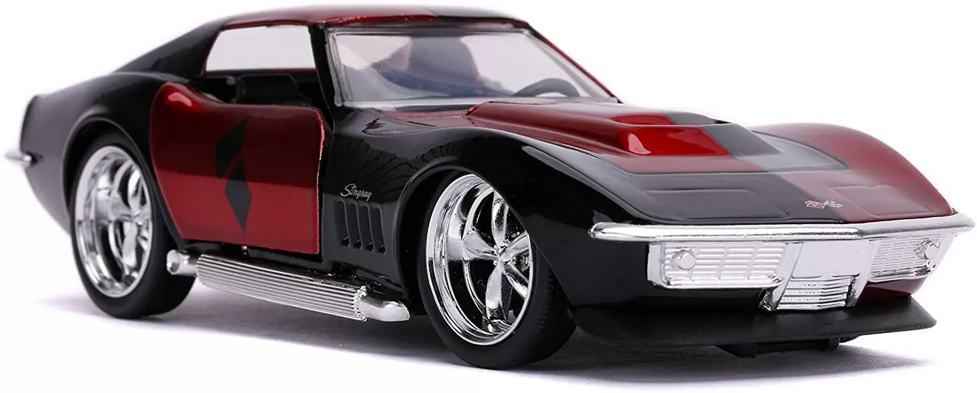 Masina metalica harley quinn 1969 corvette stingray scara 1 la 32 [8]