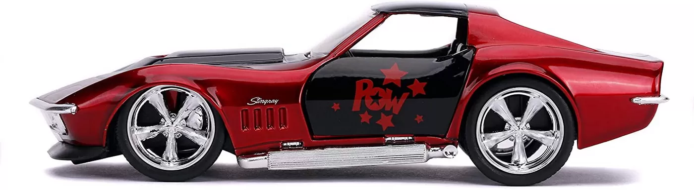 Masina metalica harley quinn 1969 corvette stingray scara 1 la 32 [5]