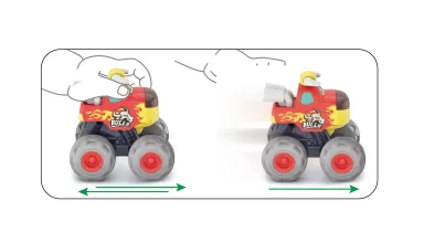 Masinuta bebe - Monster truck, Taurasul cel furios, varsta de la 1 an la 4 ani [4]