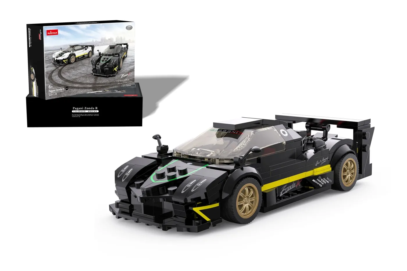 Masinuta construibila pagani zonda r scara 1 la 28, copii varsta 6 ani pana la +15 ani [6]