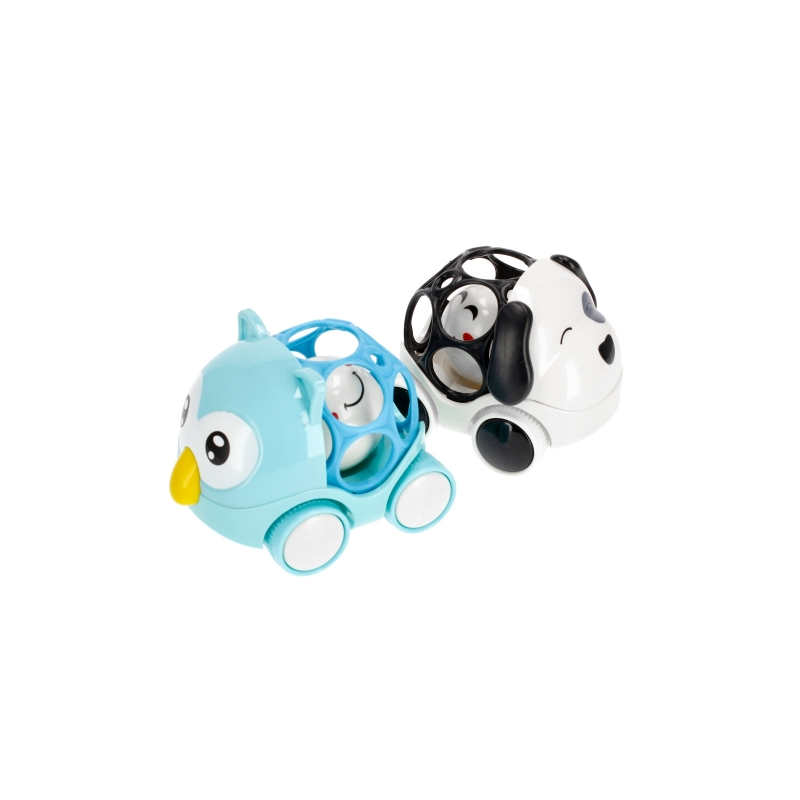 Masinuta cu cheita animalute MegaCreative 454464, 10cm, caine / bufnita, plastic, multicolor, 3+ ani [2]