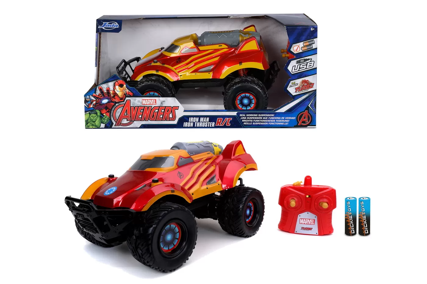 Masinuta cu telecomanda marvel rc iron thruster scara 1:14 [1]