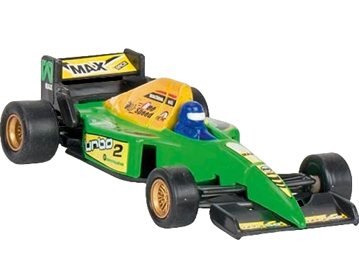 Masinuta de curse die-cast, cu motoras pull-back, verde [1]