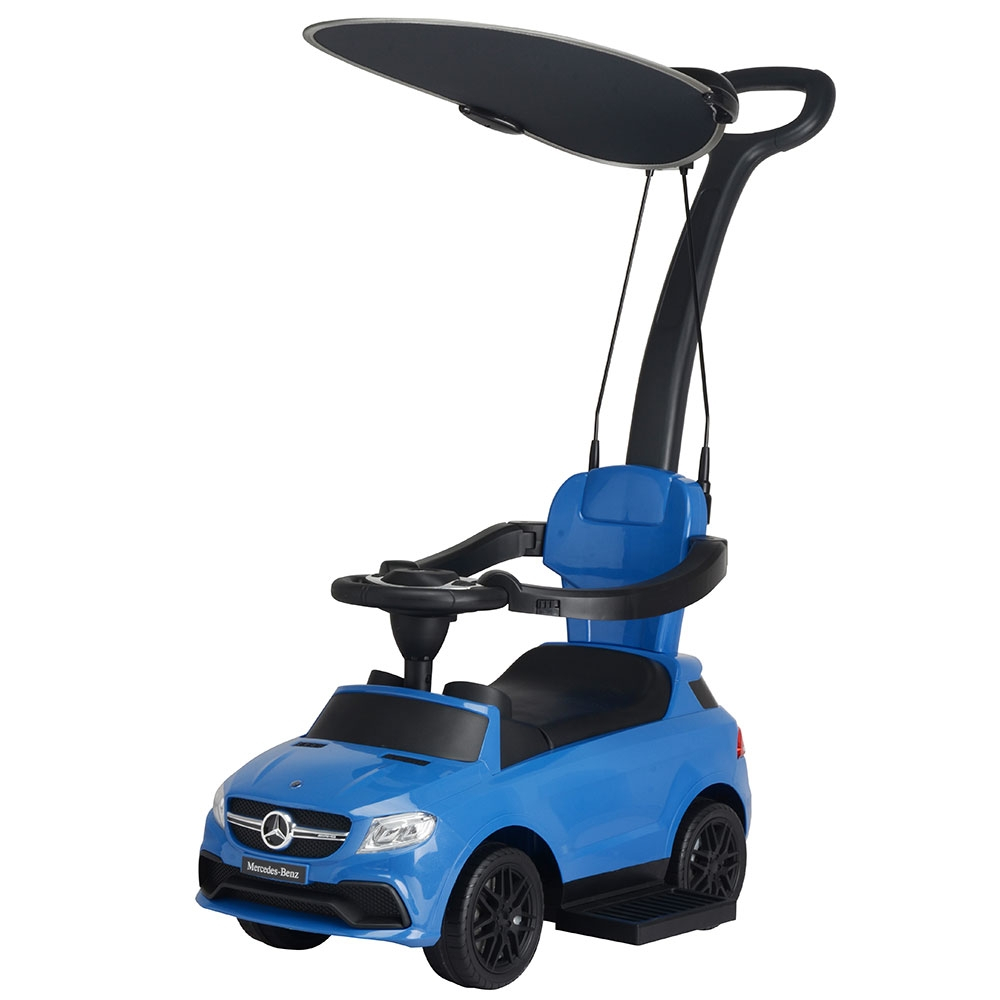 Masinuta de impins cu maner si copertina Chipolino Mercedes AMG GLE 63 blue [1]