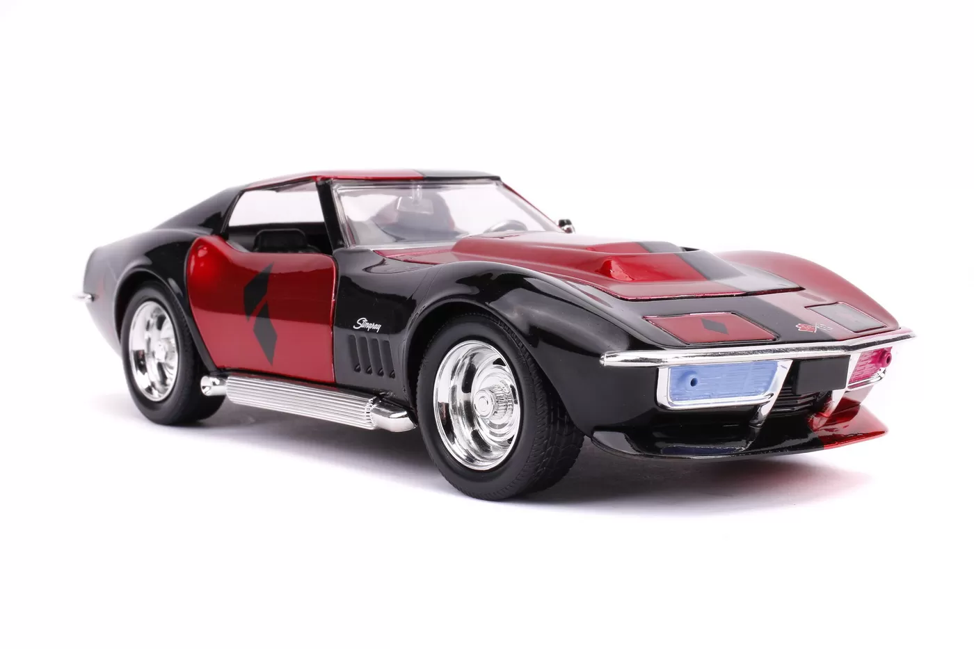 Masinuta din metal harley quinn 1969 chevy corvette scara 1:24 [4]