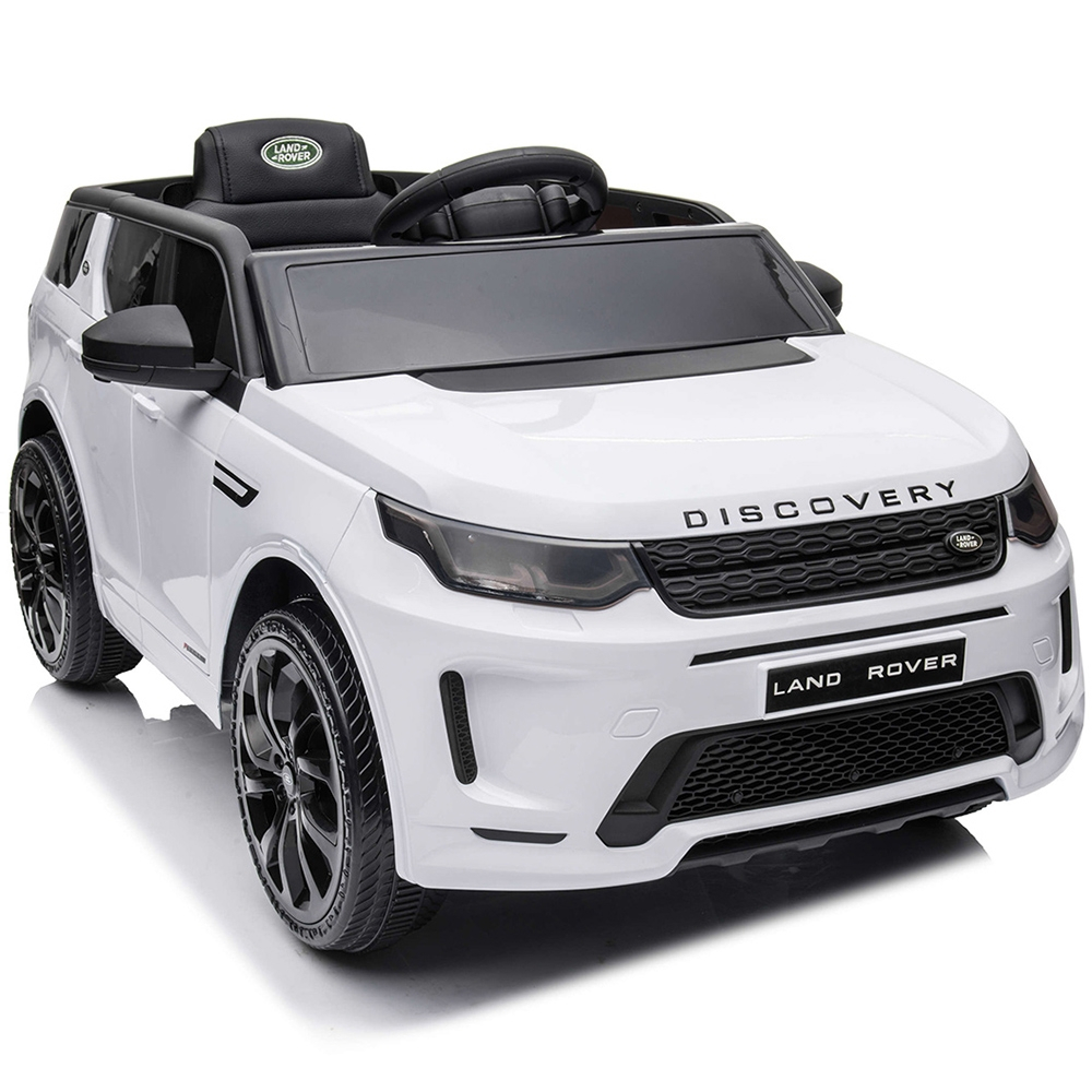 Masinuta electrica Chipolino SUV Land Rover Discovery cu scaun din piele si roti EVA white [12]
