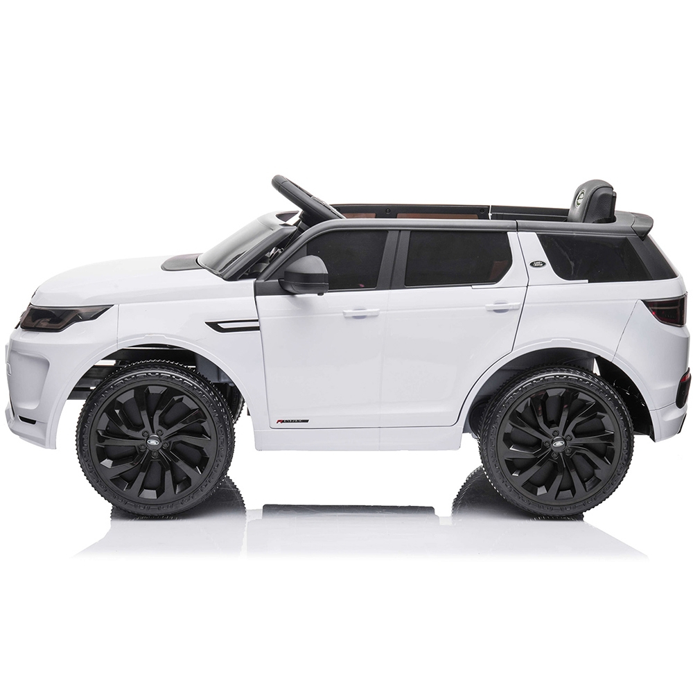 Masinuta electrica Chipolino SUV Land Rover Discovery cu scaun din piele si roti EVA white [4]