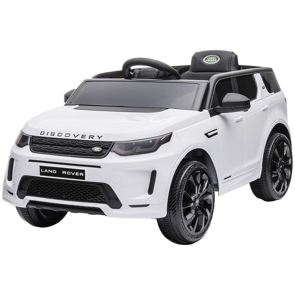Masinuta electrica Chipolino SUV Land Rover Discovery cu scaun din piele si roti EVA white [1]