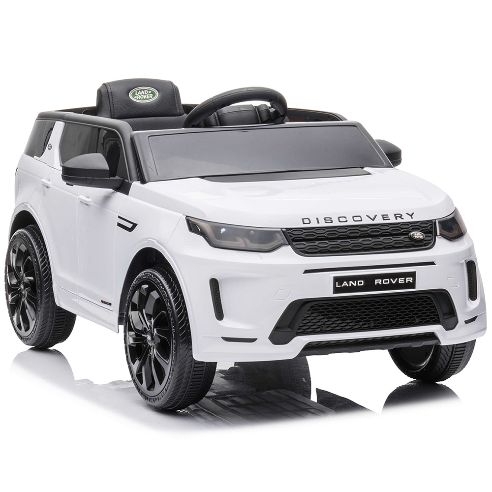 Masinuta electrica Chipolino SUV Land Rover Discovery cu scaun din piele si roti EVA white [17]