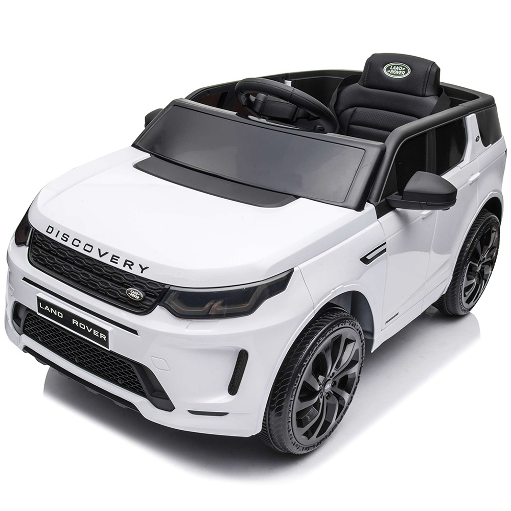 Masinuta electrica Chipolino SUV Land Rover Discovery cu scaun din piele si roti EVA white [13]