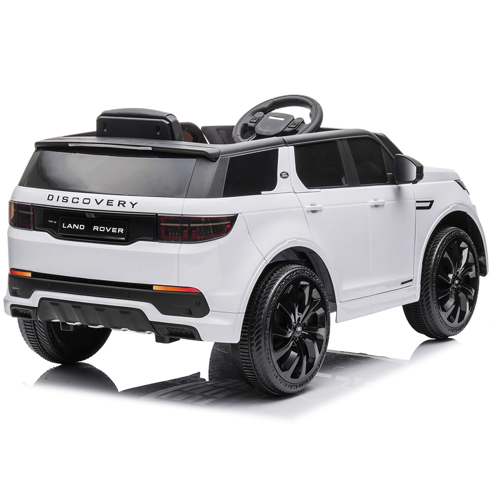 Masinuta electrica Chipolino SUV Land Rover Discovery cu scaun din piele si roti EVA white [7]