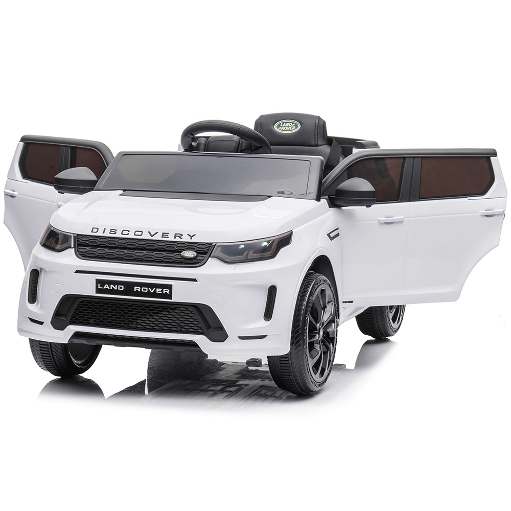 Masinuta electrica Chipolino SUV Land Rover Discovery cu scaun din piele si roti EVA white [9]