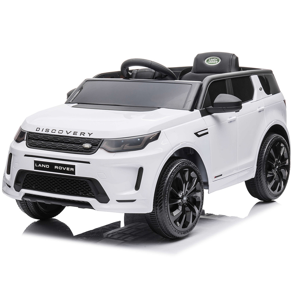 Masinuta electrica Chipolino SUV Land Rover Discovery cu scaun din piele si roti EVA white [3]