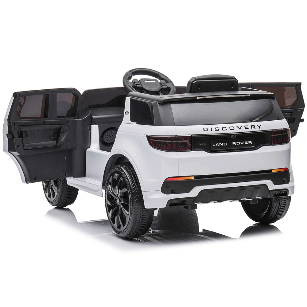 Masinuta electrica Chipolino SUV Land Rover Discovery cu scaun din piele si roti EVA white [10]