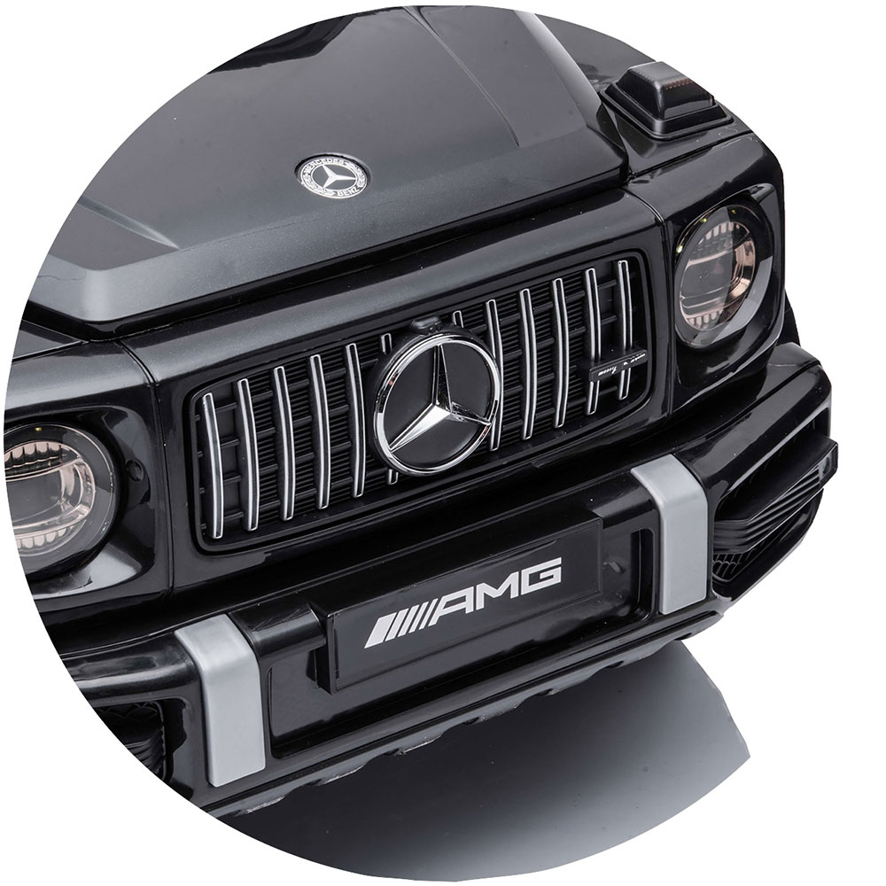 Masinuta electrica Chipolino SUV Mercedes G63 AMG cu scaun din piele si roti EVA black [9]