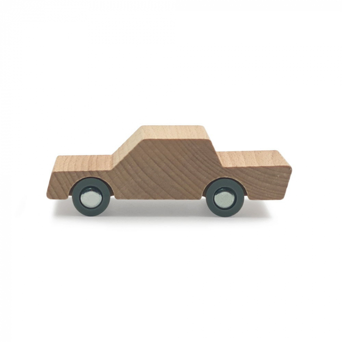 Masinuta handmade din lemn, Waytoplay, natur, 3-7 ani [3]