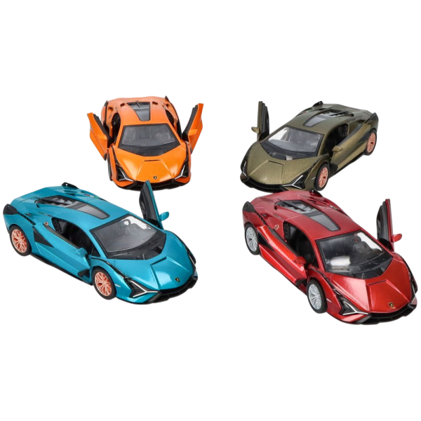 Masinuta Lamborghini Sián, die-cast, scara 1 la 40, lungime 12.5 cm [1]