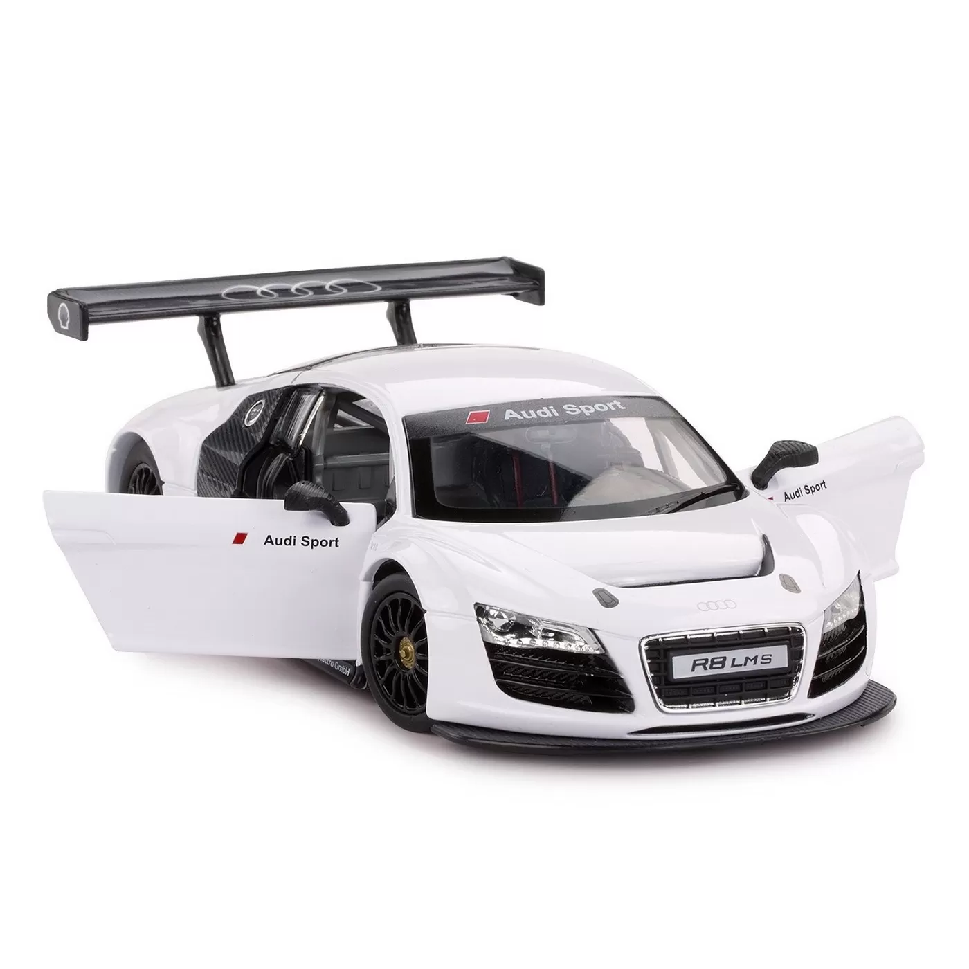 Masinuta metalica audi r8 alb scara 1 la 24, varsta de la 3 ani la +15 ani [1]