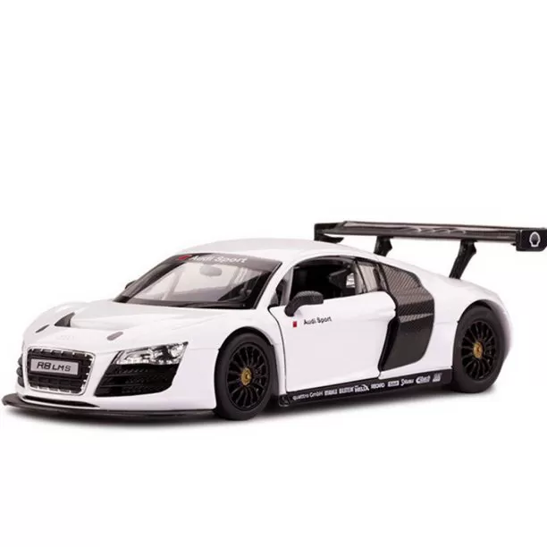Masinuta metalica audi r8 alb scara 1 la 24, varsta de la 3 ani la +15 ani [8]