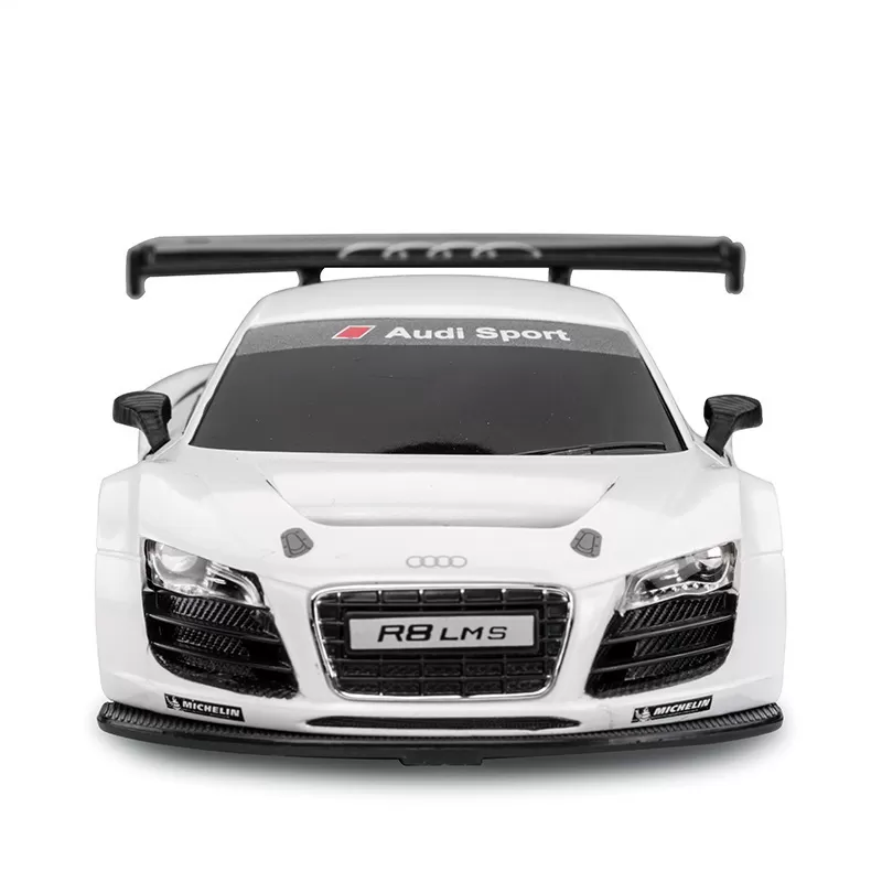 Masinuta metalica audi r8 argintie scara 1 la 24, varsta de la 3 ani la +15 ani [1]