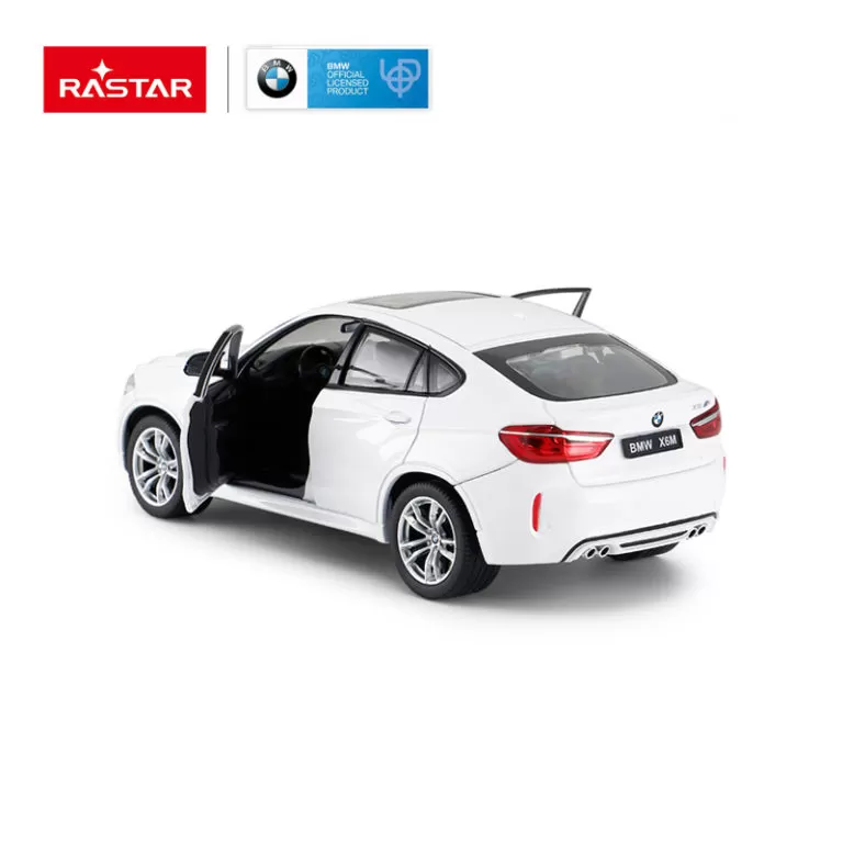 Masinuta metalica bmw x6m alb scara 1 la 24, varsta de la 3 ani la +15 ani [3]