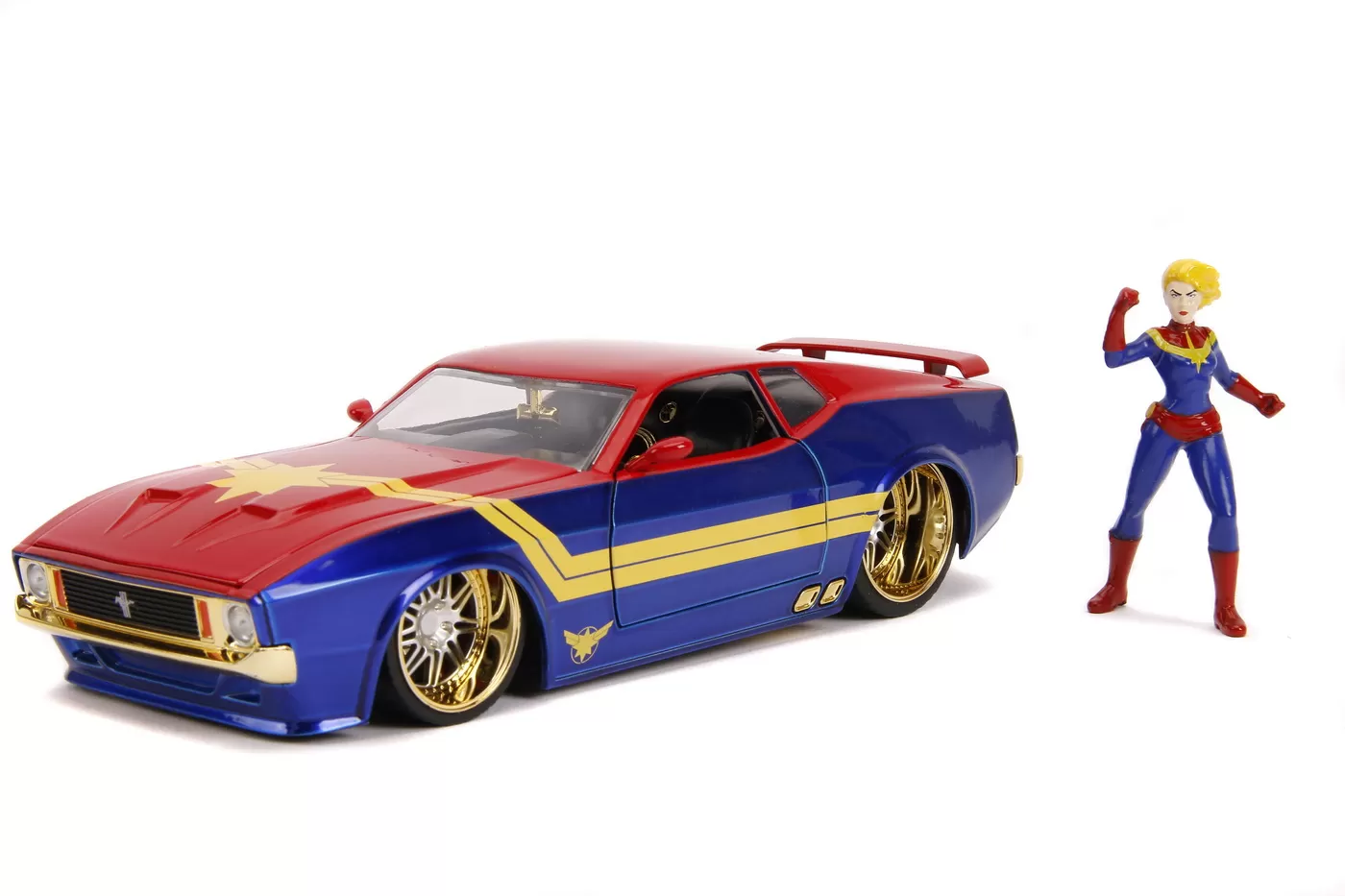 Masinuta metalica captain marvel 1973 ford mustang mach 1 scara 1 la 24 [2]