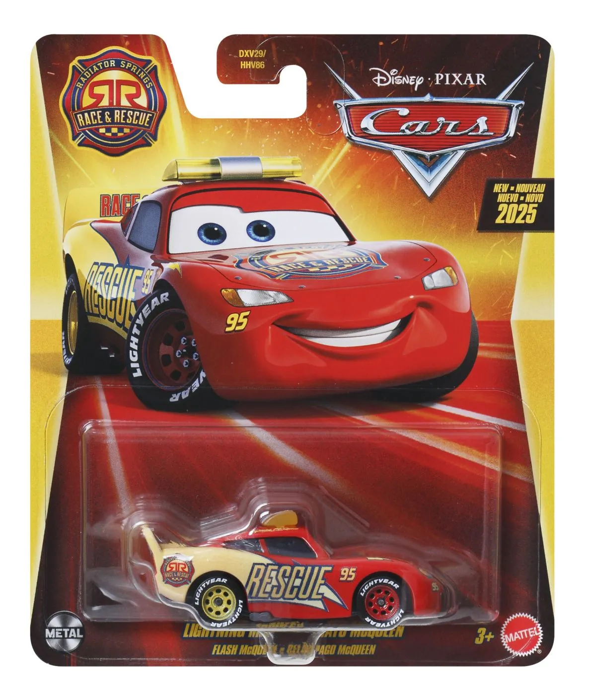 Masinuta metalica cars3 radiator springs race and rescue personajul fulger mcqueen , copii 3 -10 ani [1]