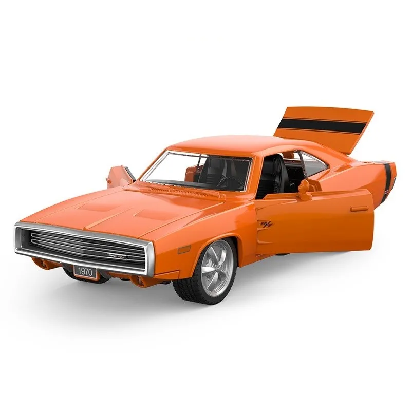 Masinuta metalica dodge charger r/t 1970 portocaliu scara 1 la 36, copii 3 ani pana la +15 ani [2]