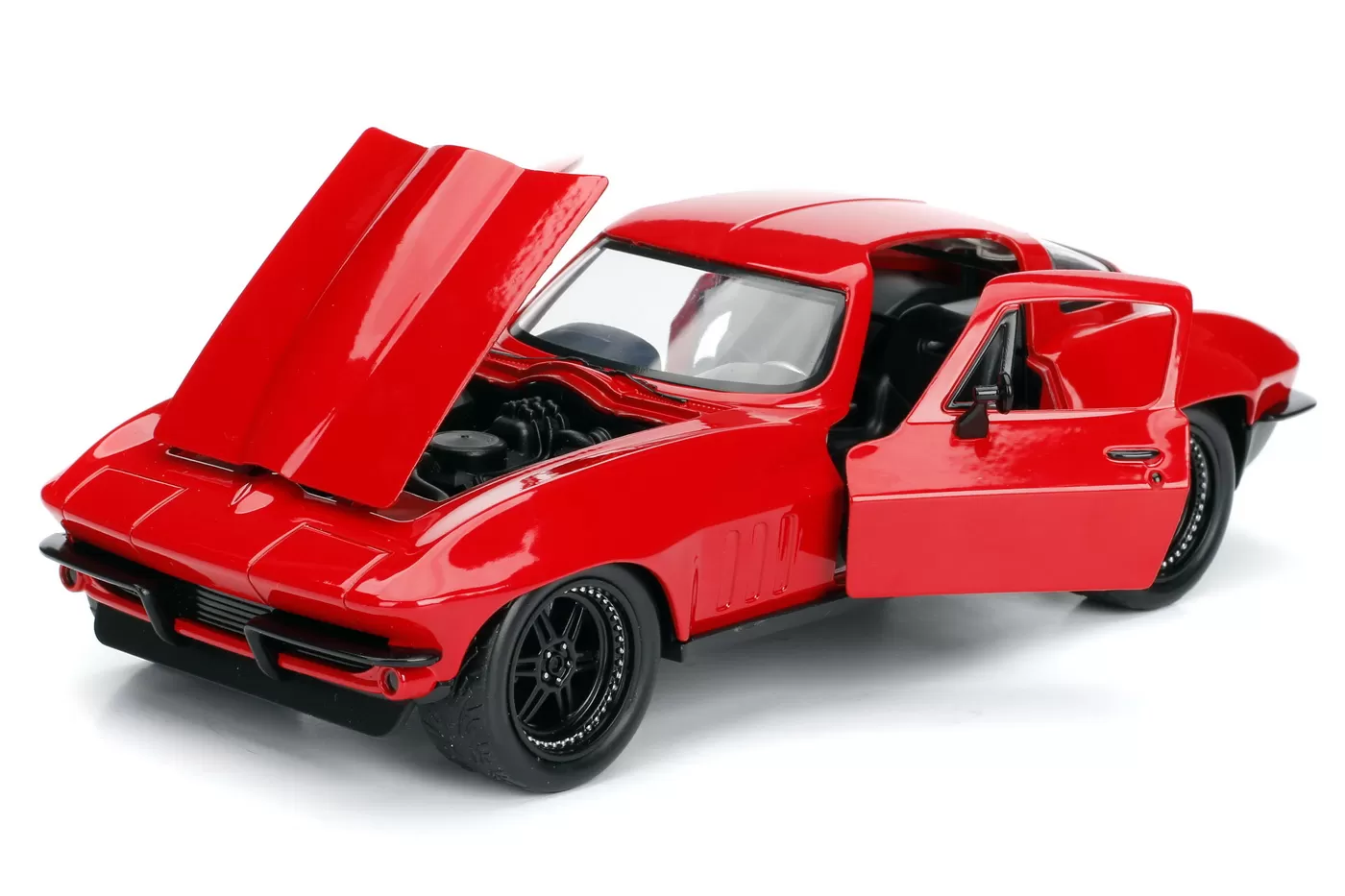 Masinuta metalica fast and furious 1966 chevy corvette scara 1 la 24 [7]