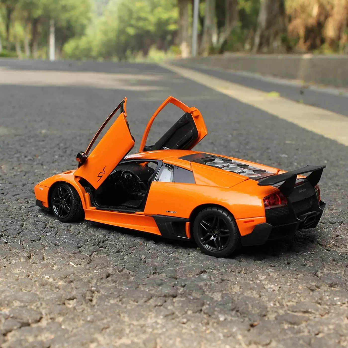 Masinuta metalica lamborghini gallardo lp560-4 portocaliu scara 1 la 20, varsta de la 3 ani la +15 ani [4]