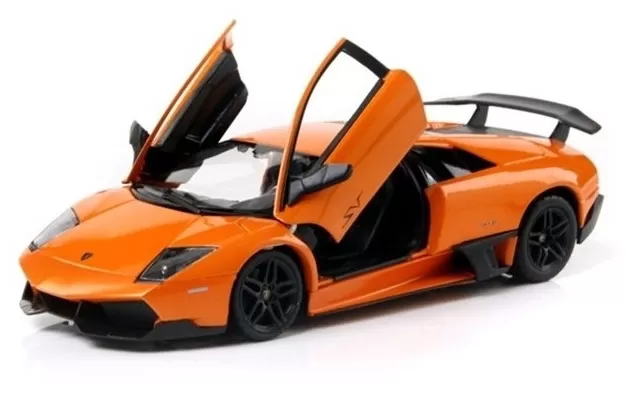 Masinuta metalica lamborghini murcielago lp670-4 portocaliu scara 1 la 24, varsta de la 3 ani la +15 ani [1]