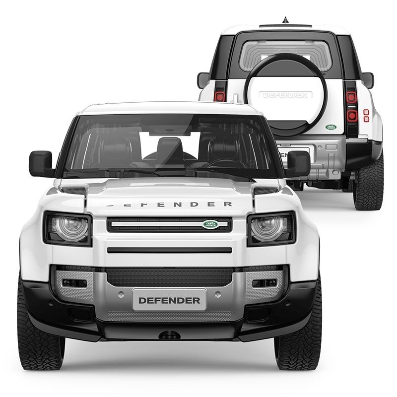 Masinuta metalica land rover defender 90 alb scara 1 la 24 [3]