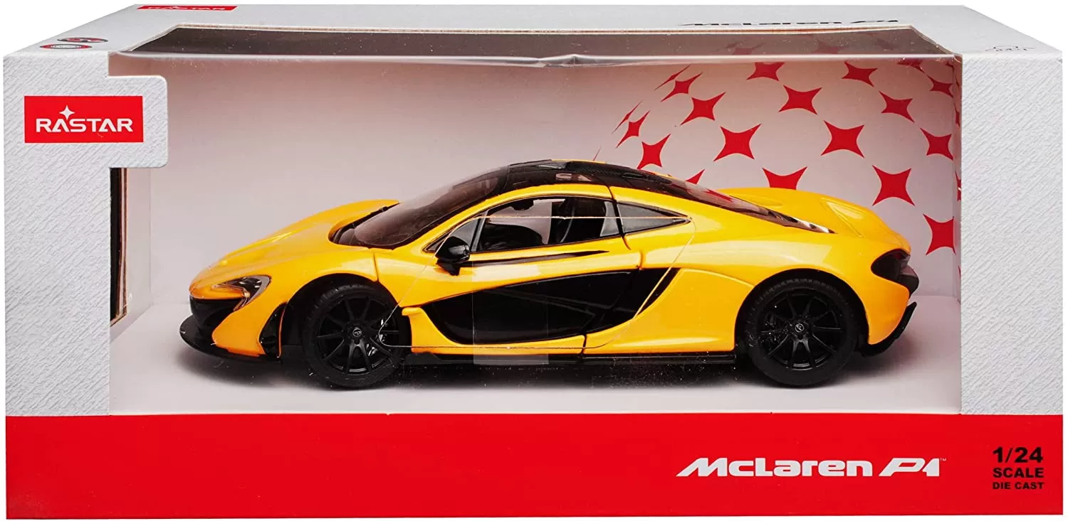 Masinuta metalica mclaren p1 galben scara 1 la 24, varsta de la 3 ani la +15 ani [2]