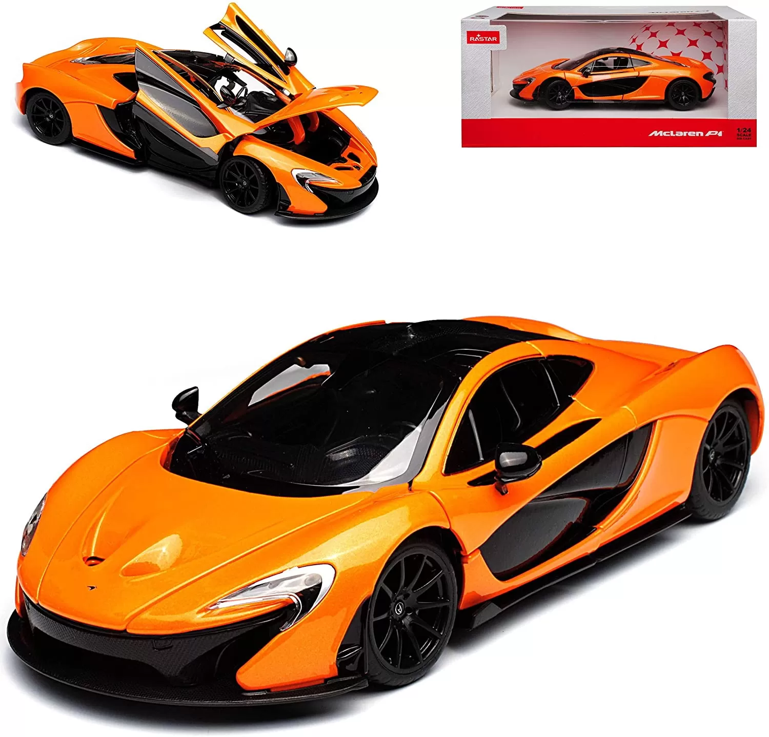 Masinuta metalica mclaren p1 portocaliu scara 1 la 24, varsta de la 3 ani la +15 ani [4]