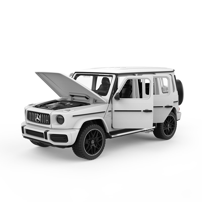Masinuta metalica merceded benz amg g63 alb scara 1 la 32, varsta de la 3 ani la +15 ani [7]